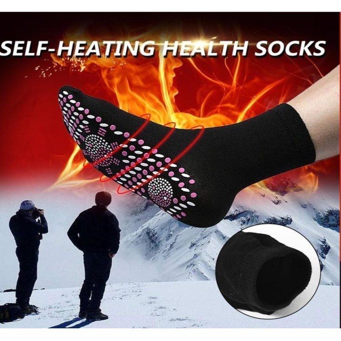 Kaos Kaki Terapi Pemanas Magnetic HEALTH SOCKS Self Heating Tourmaline