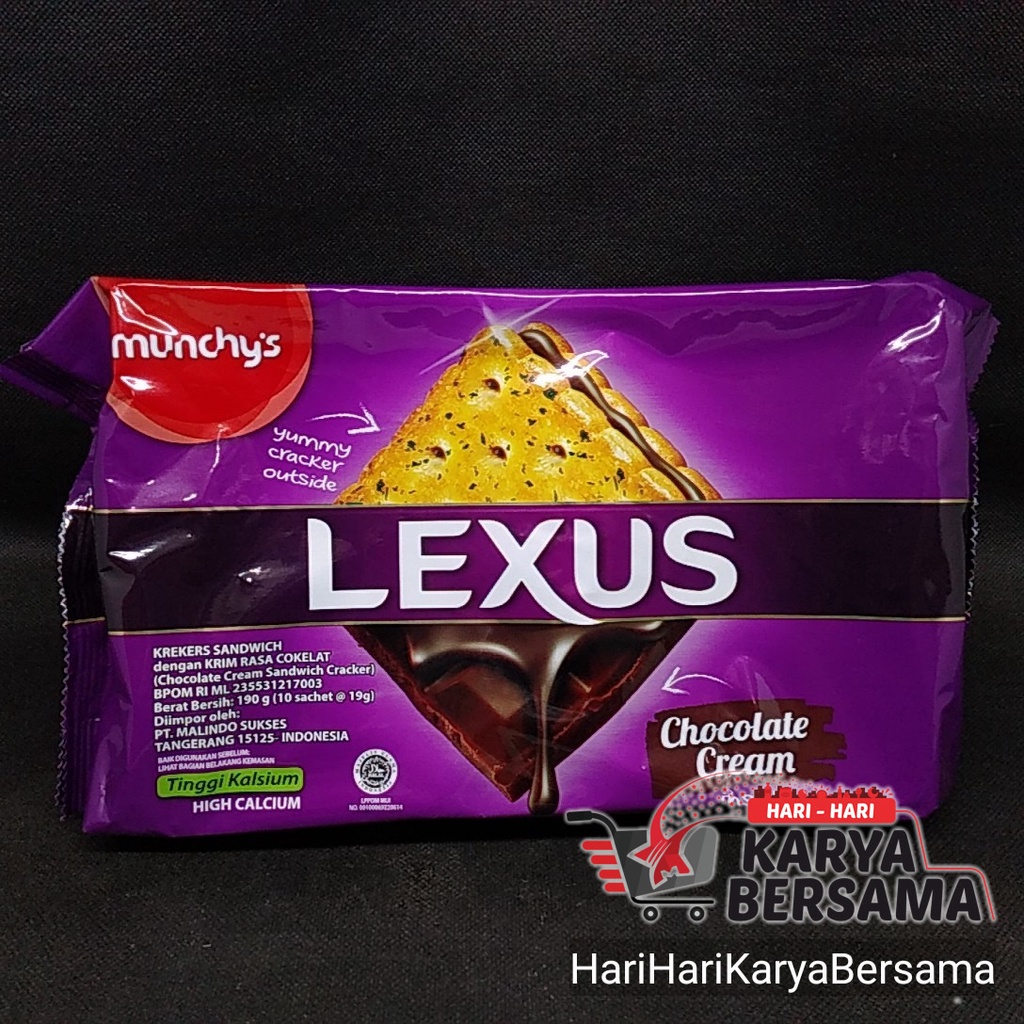

MUNCHY'S LEXUS BISKUIT CHOCOLATE CREAM 190GR