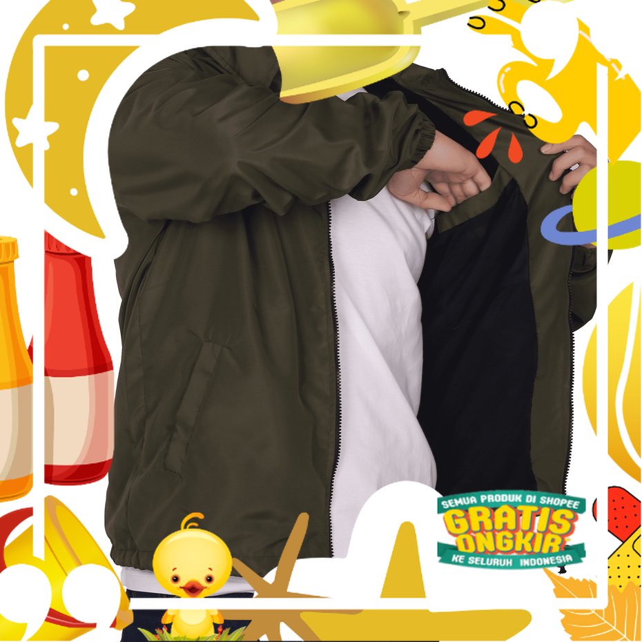 MVP - Coach Jaket - Jaket Parasut Pria dan Wanita/ hitam oren ungu tosca khaki