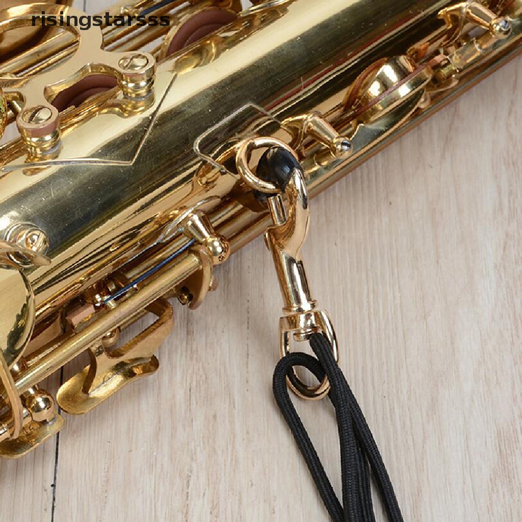 Rsid Span-new Adjustable Saxophone Neck Padded Leather Strap Sax Harness Tali Sabuk Gantung Jelly