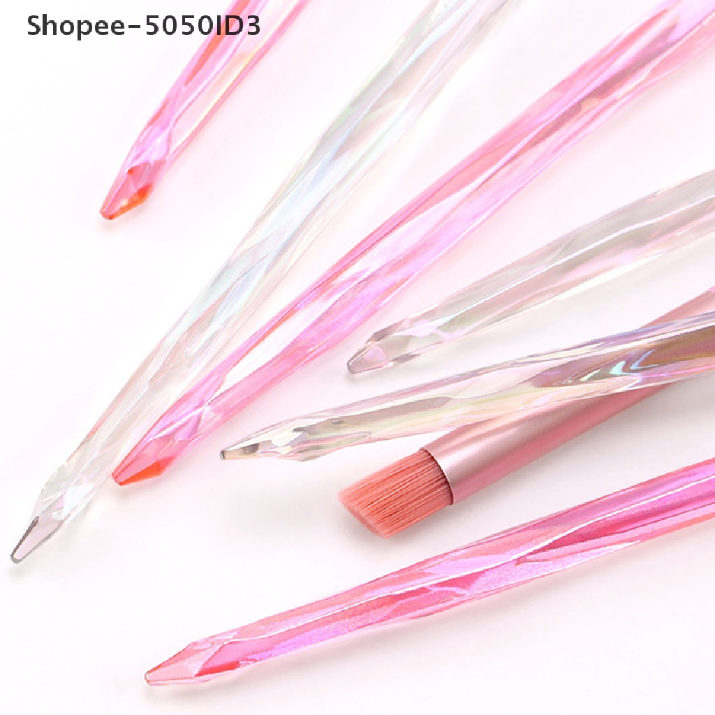 [HOT] Kuas Kuku Manicure Acrylic Gradient Blooming Paing Design Nail Art Brush [ID]