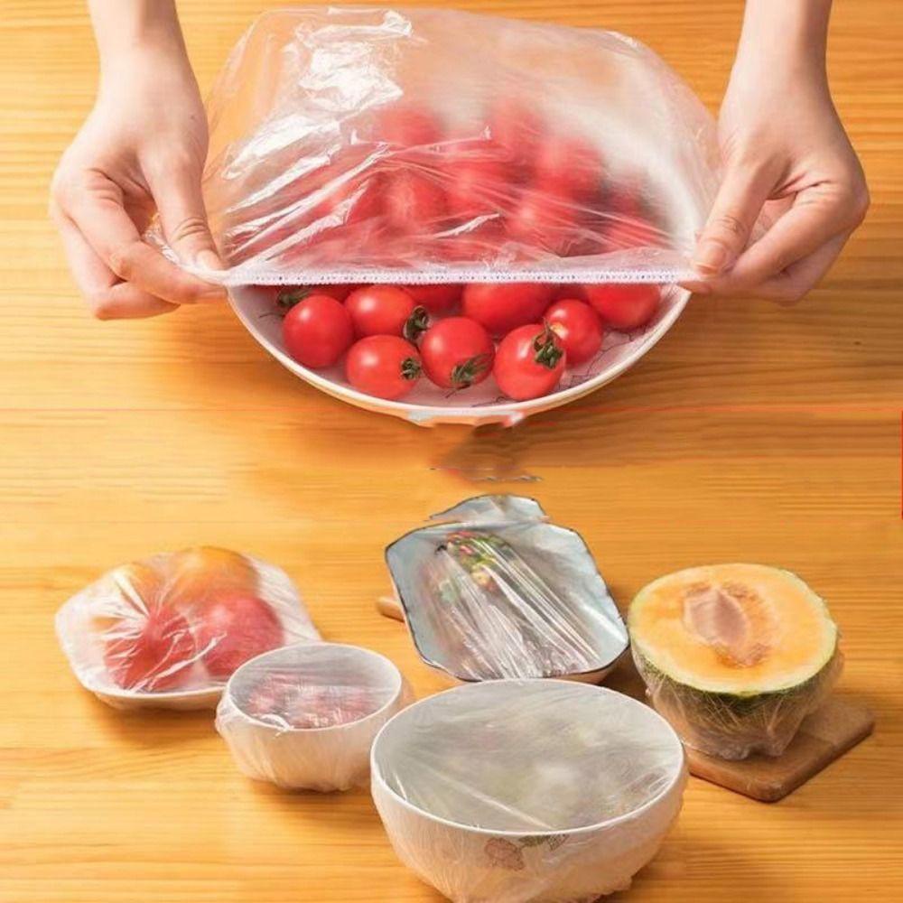 Nanas 200PCS Bowl Cover Reusable Stretch Suction Seal Bowls Elastis Penutup Piring Tutup Silikon