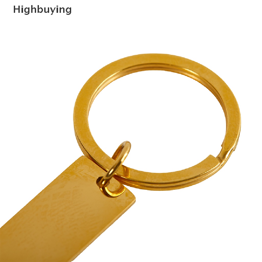 Hbid 2PCS Stainless Steel Puzzle Keychain Splice Love Gantungan Kunci Untuk Mengukir Metal Jig Keychain High Polished Mirror Polished Glory