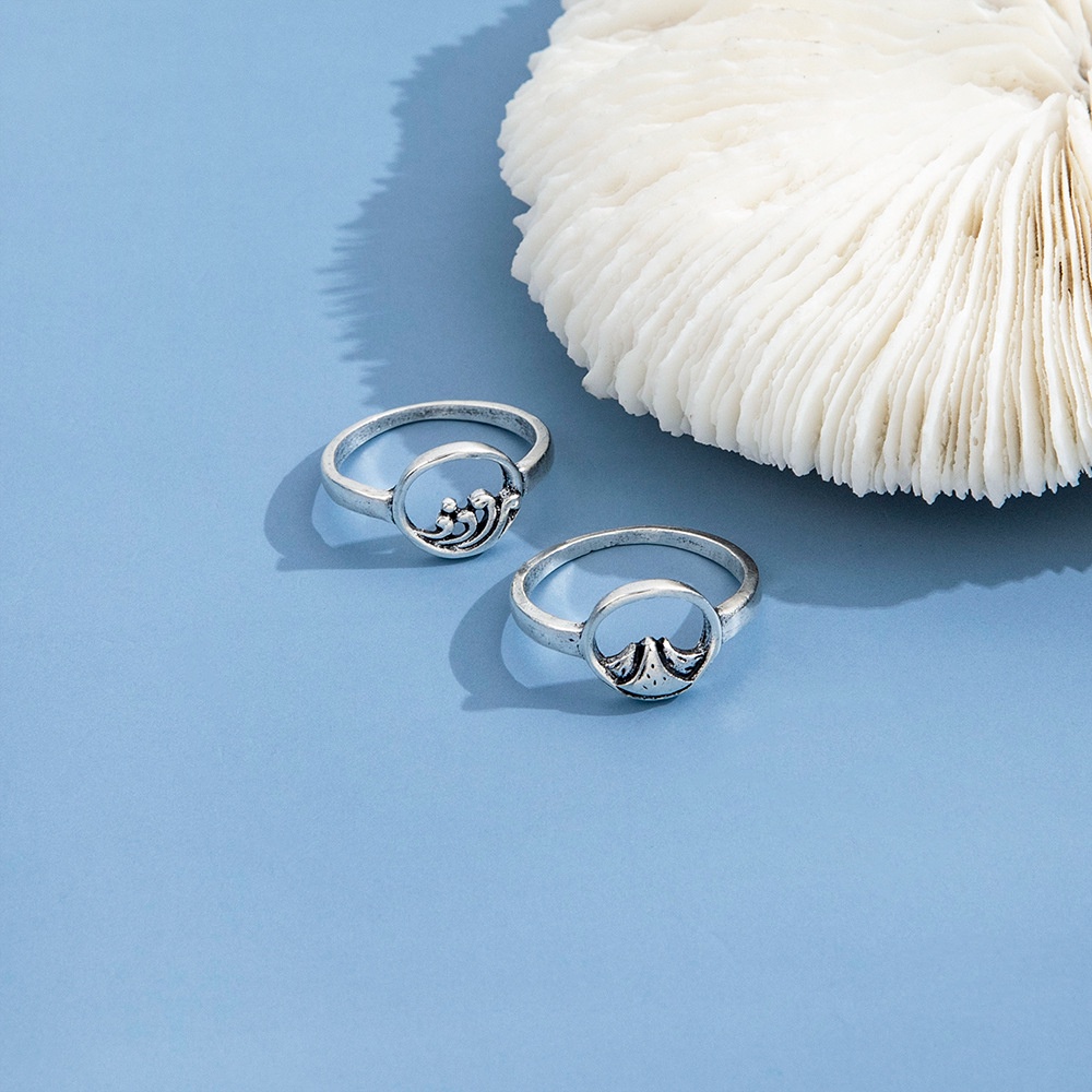 Cincin Desain Minoritas Individual Mode Sumpah Cinta Sederhana Untuk Pria Dan Wanita