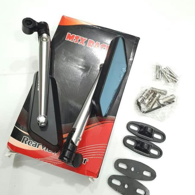 (BISA COD) Spion Circuit Model Rizoma Kaca Bening Dan Kaca Biru Universal Semua Motor Bisa / Kaca Spion Motor