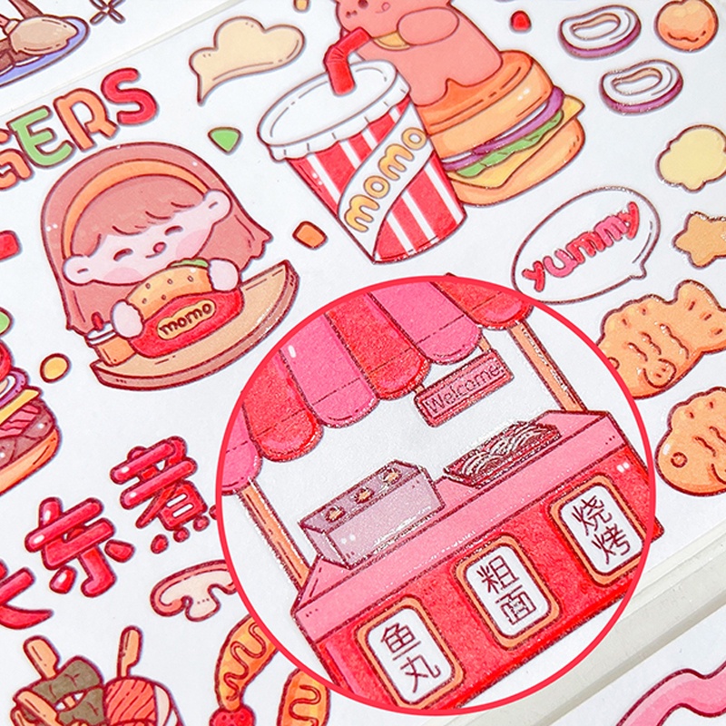 Kreatif Kartun Jepang Washi Stiker Siswa Diary Deco DIY Stiker