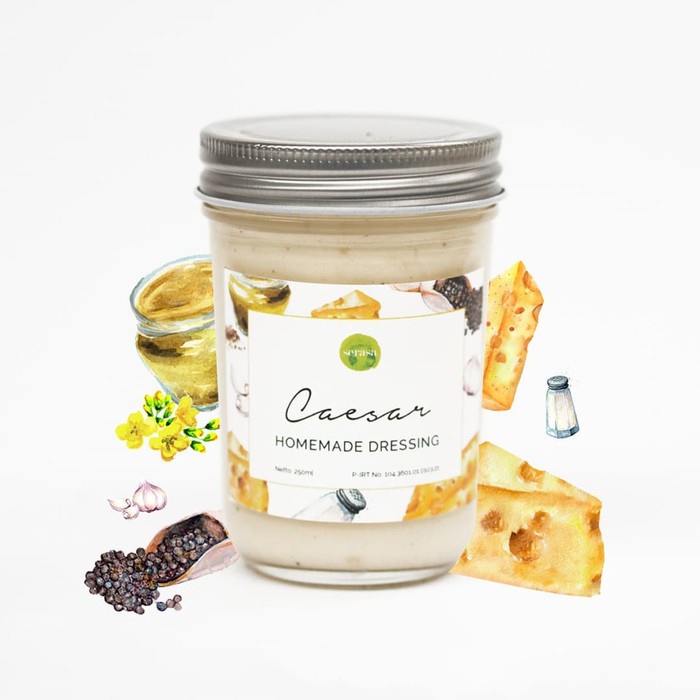 

[Ready-Stock]Cod Caesar Dressing ( Saus Homemade ) by Serasa Salad Bar
