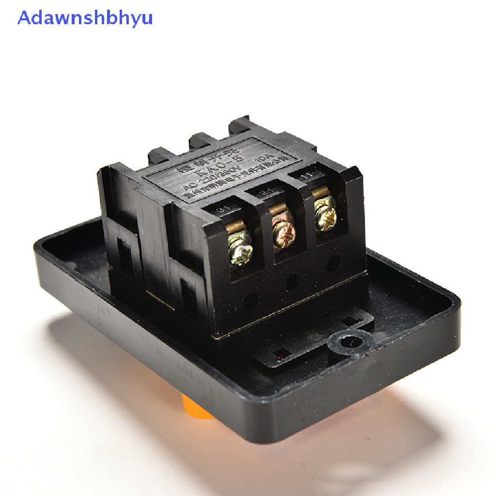 Adhyu 10A 380V KAO-5 Water Proof ON/OFF Push Button Mesin Bor Saklar Motor Plastik ID