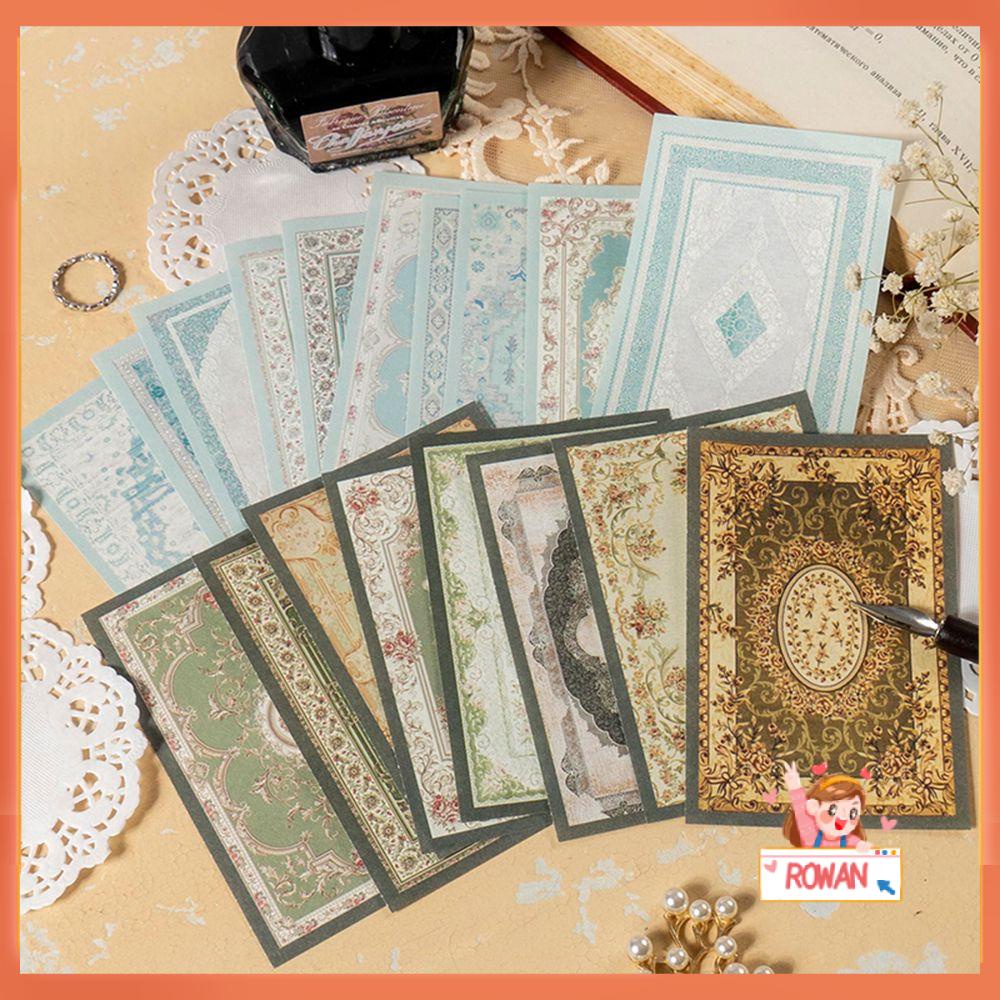 R-flower 30pcs/lot Bahan Kertas Stiker DIY Retro Sticky Notes Diary Dekorasi Album Vintage Journaling