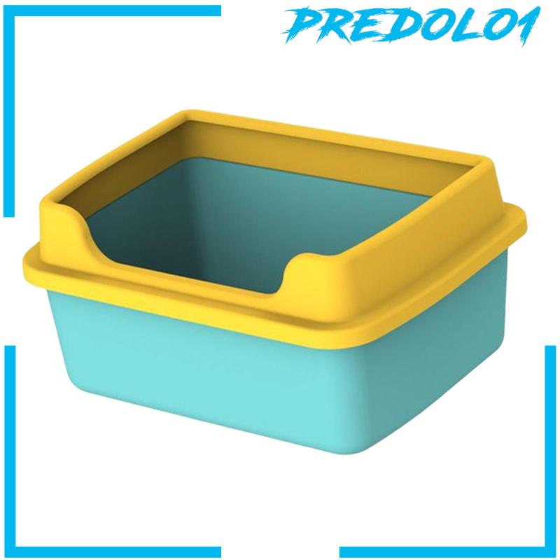 [Predolo1] Kotak Kotoran Kucing Untuk Kucing Indoor Open Air for Kitten Litter Box Low Entry