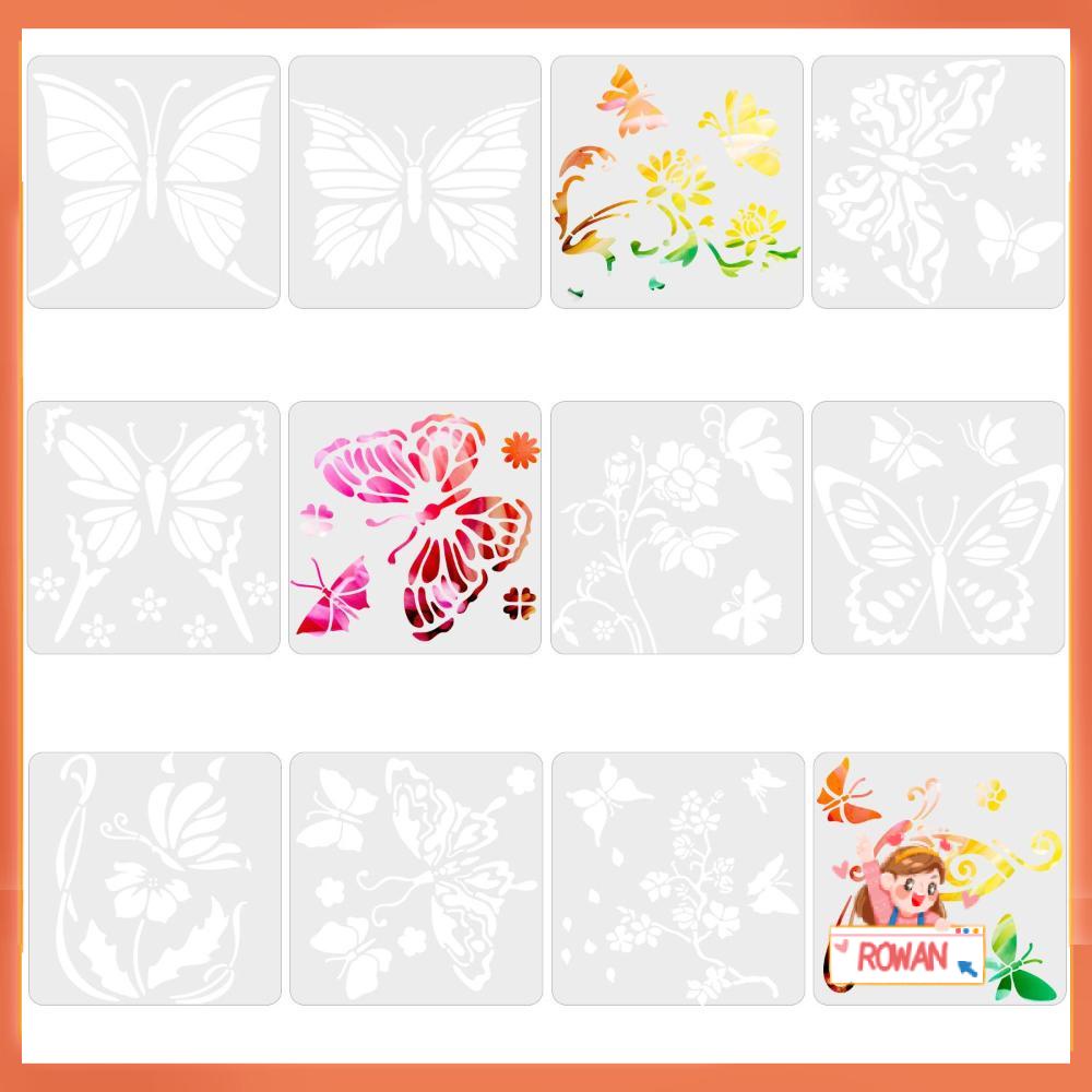 R-flower Layering Stencils Kertas Kartu Bunga Timbul Album Dekoratif PaintingTemplate