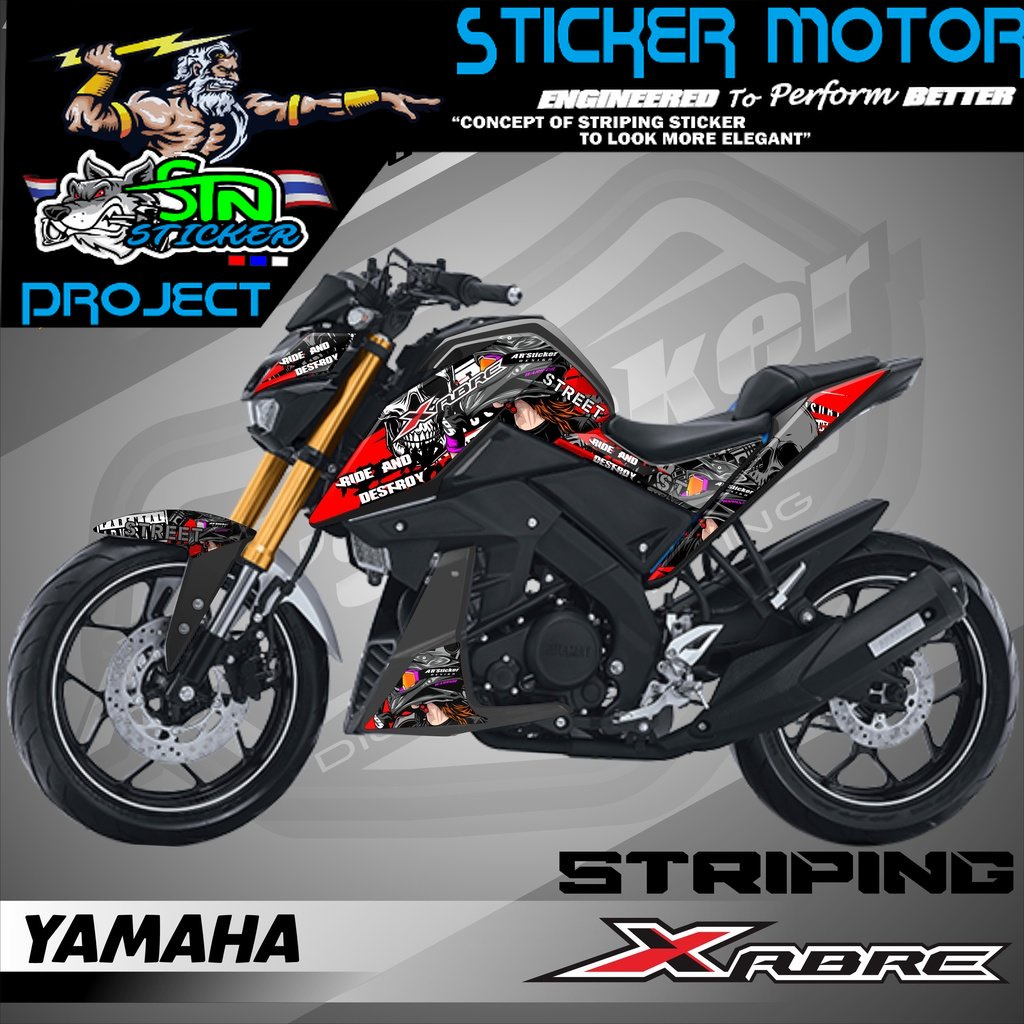 Xabre Stiker Striping  XABRE - Stiker Motor Yamaha Xabre List Variasi Hologram AR.S2 016