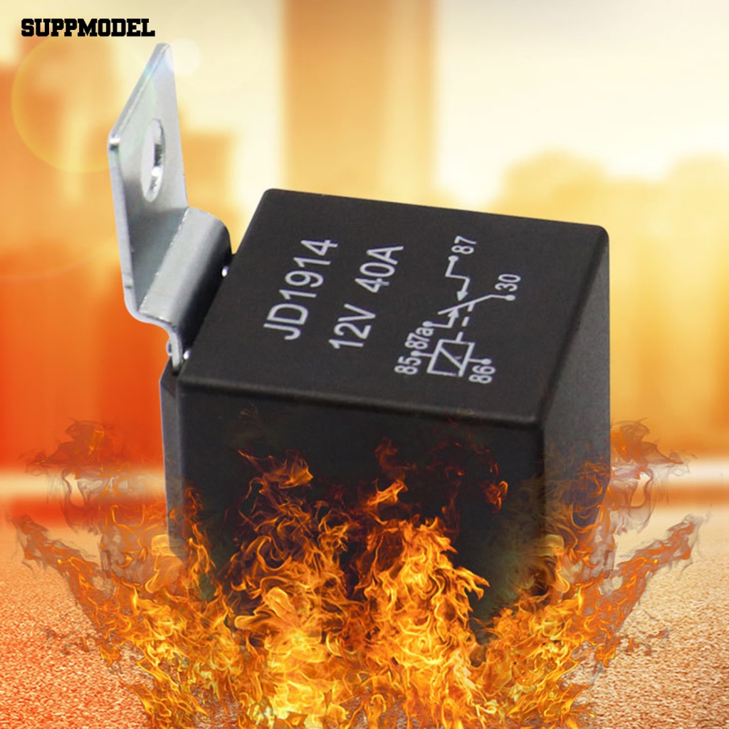 Suppmodel Universal JD1914 Anti Air Otomotif Mobil12/24V 5pin Auto Relay Dengan Soket