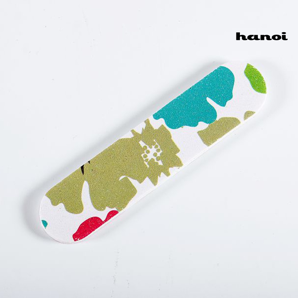 Hi * 10Pcs File Nail Art Mini Dua Sisi Bunga Untuk Poles Buffing Sanding