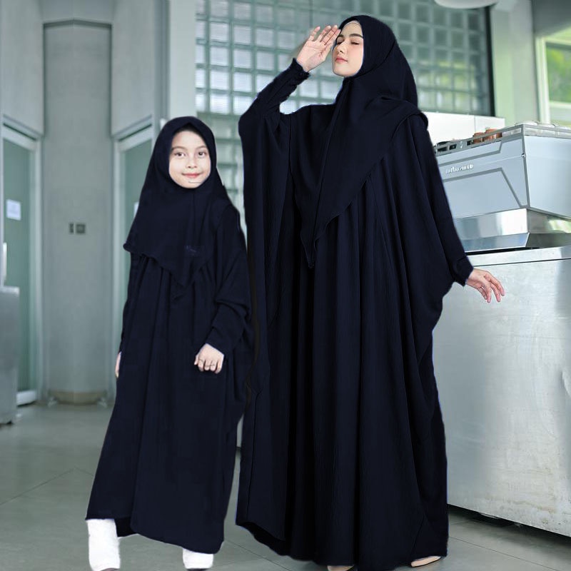 ORI BERLABEL ABAYA KAFTAN ZULAIKHA KIDS SET KHIMAR ABAYA ANAK️ DESIGN EKSKLUSIF BY HUMASYARI Gamis A