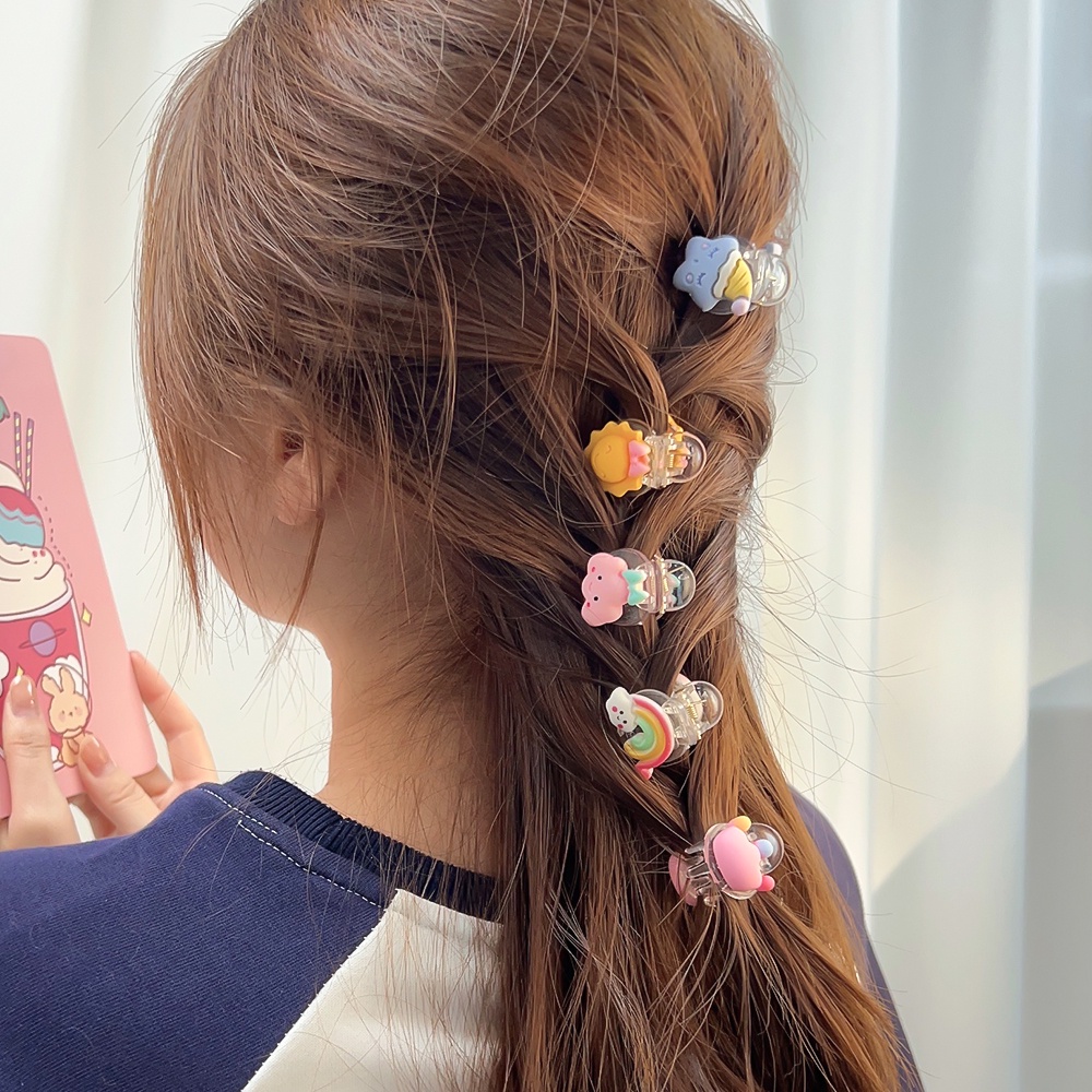 [Top Picks] Jepit Rambut Kecil Manis Aksesoris Rambut Wanita Gadis Hiasan Kepala BB Jepit Lucu Kartun Hair Clip Simple Korean INS Style Hair Pin Hair Claw Bayi Anak Anak