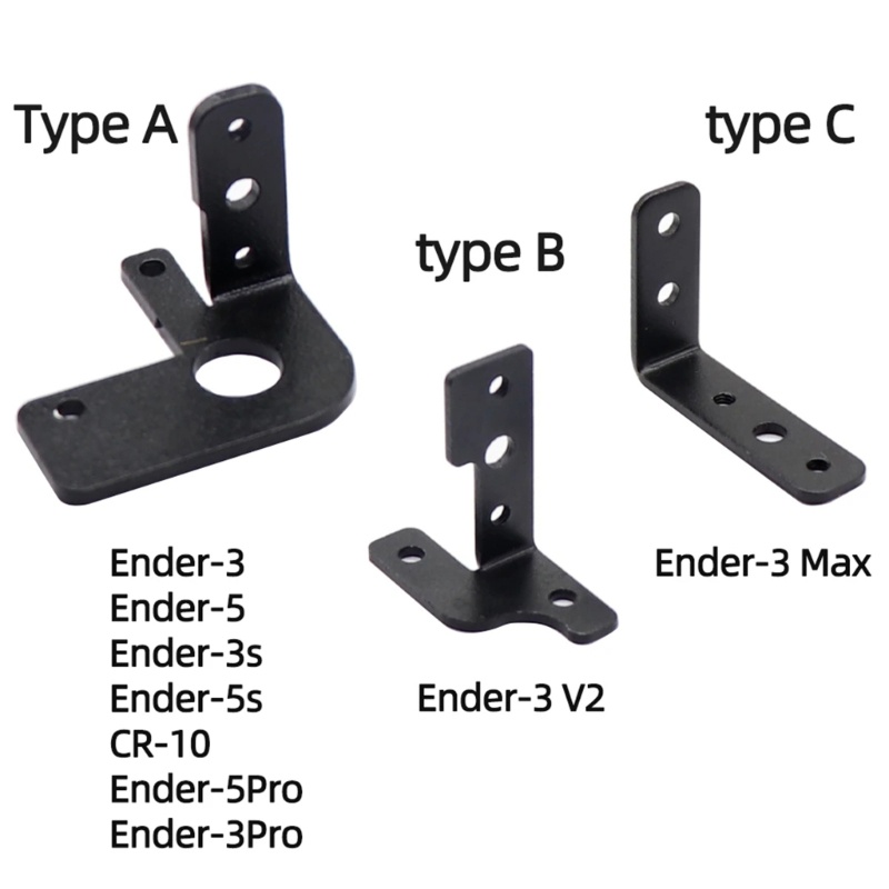 Zzz Auto Leveling Steel Mount BL Touch Holder Untuk Ender-3 CR10 Ender-5 Printer 3D Part Printer 3D Touch Level Rack