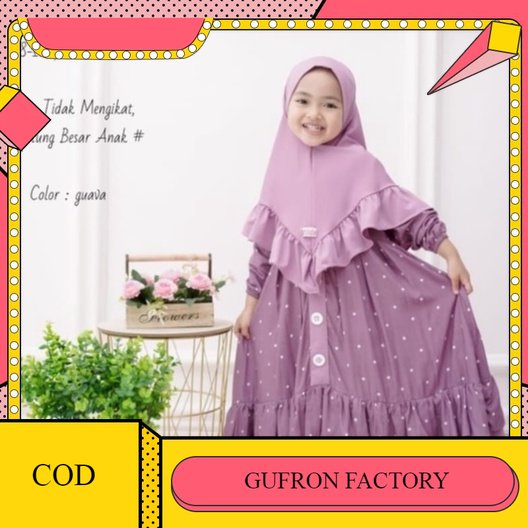 GAMIS ANAK ONDE KIDS DRESS ANAK PEREMPUAN MUSLIMAH ORIGINAL ALIFA TERBARU