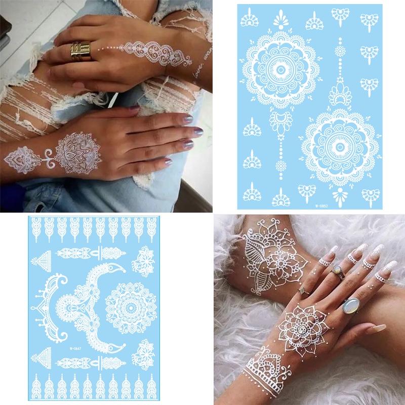 ~AB~ Henna Instan Putih Hena Tatoo Tattoo Pengantin Hena Wedding