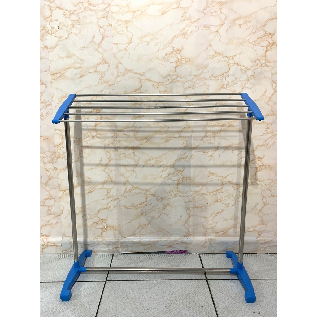 (1KG) SHENAR JEMURAN HANDUK BERDIRI / SUNNY JEMURAN HANDUK STAINLESS STEEL / JEMURAN ANTI KARAT / JEMURAN RAKIT / RAK PENGERING ANTI KARAT