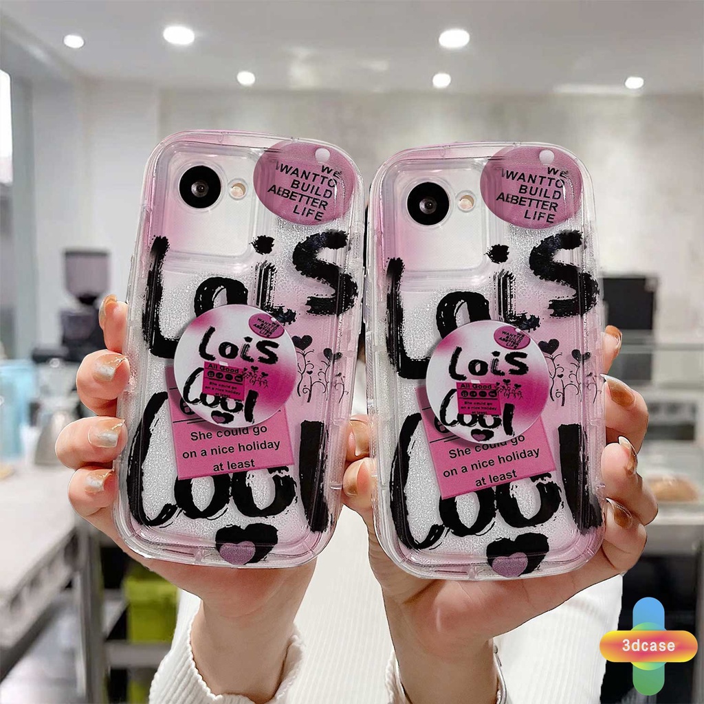 Case Realme C15 C21 C11 2021 C21Y C30 C30S C31 C33 C35 C25 C20 C3 C12 C2 C25S 10 5S 5 5i 9i C17 7i C1 C25Y C2 C3i 6i C20A  Narzo 20 10 10A 20A 30A 50A 50i Prime A7 A5S A15 A16 A17 A53 A53S A57 A77 Ink Lettering Graffiti Transparent Soap Case With Stand