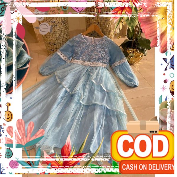 Baju Pesta muslim / bajumuslimanak / gaun pesta anak / muslim renda / new model