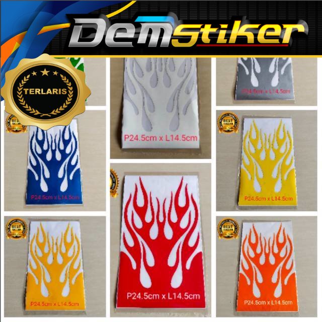 stiker spakbor lidah api