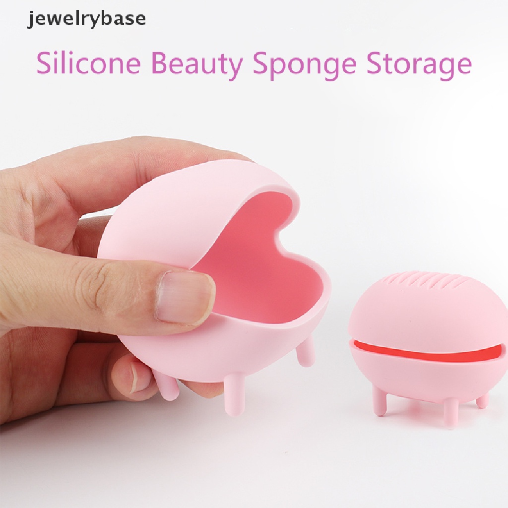 [jewelrybase] Beauty Sponge Drying Stand Tempat Penyimpanan Makeup Spons Tempat Telur Travel Case Butik