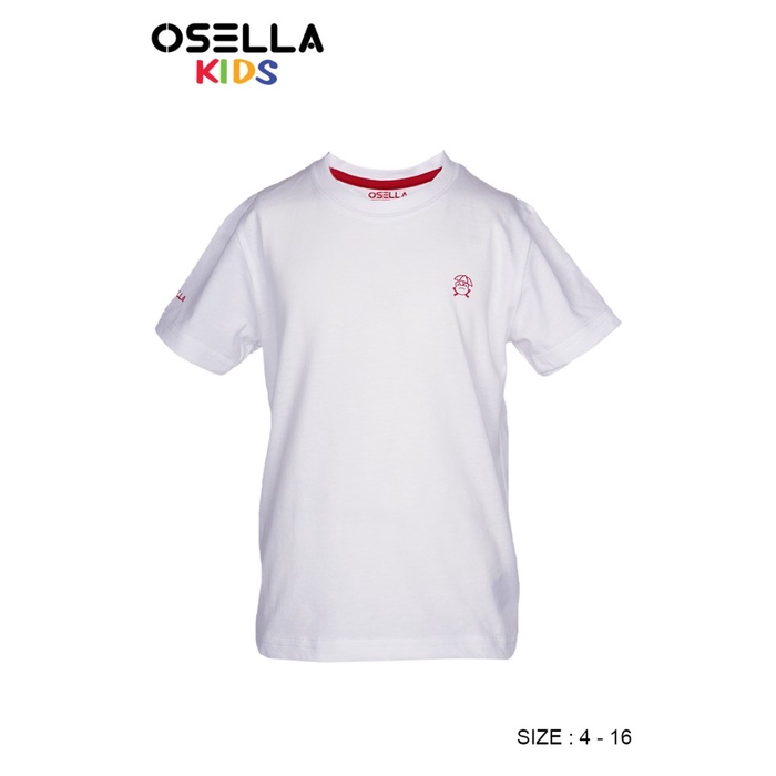 Osella Kids - T-Shirt Kaos Anak Laki-Laki Warna Putih 3272300101