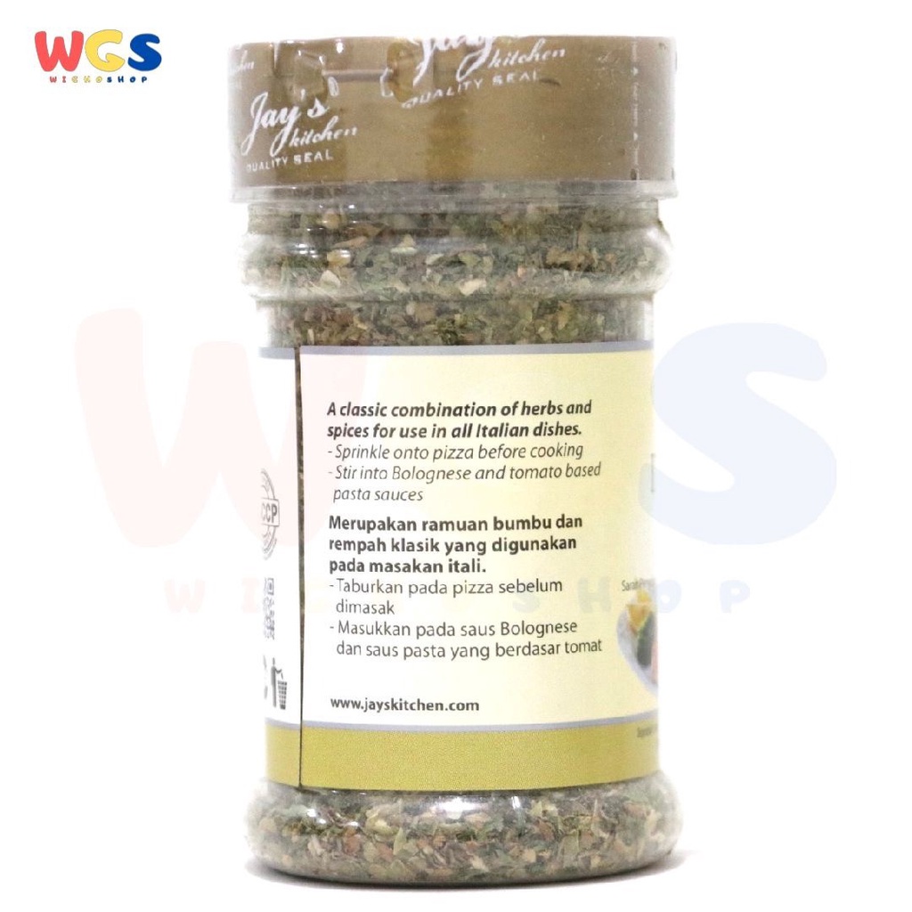 Jay's Kitchen Jays Italian Herb Seasoning 40 gr - Bumbu masak Italia