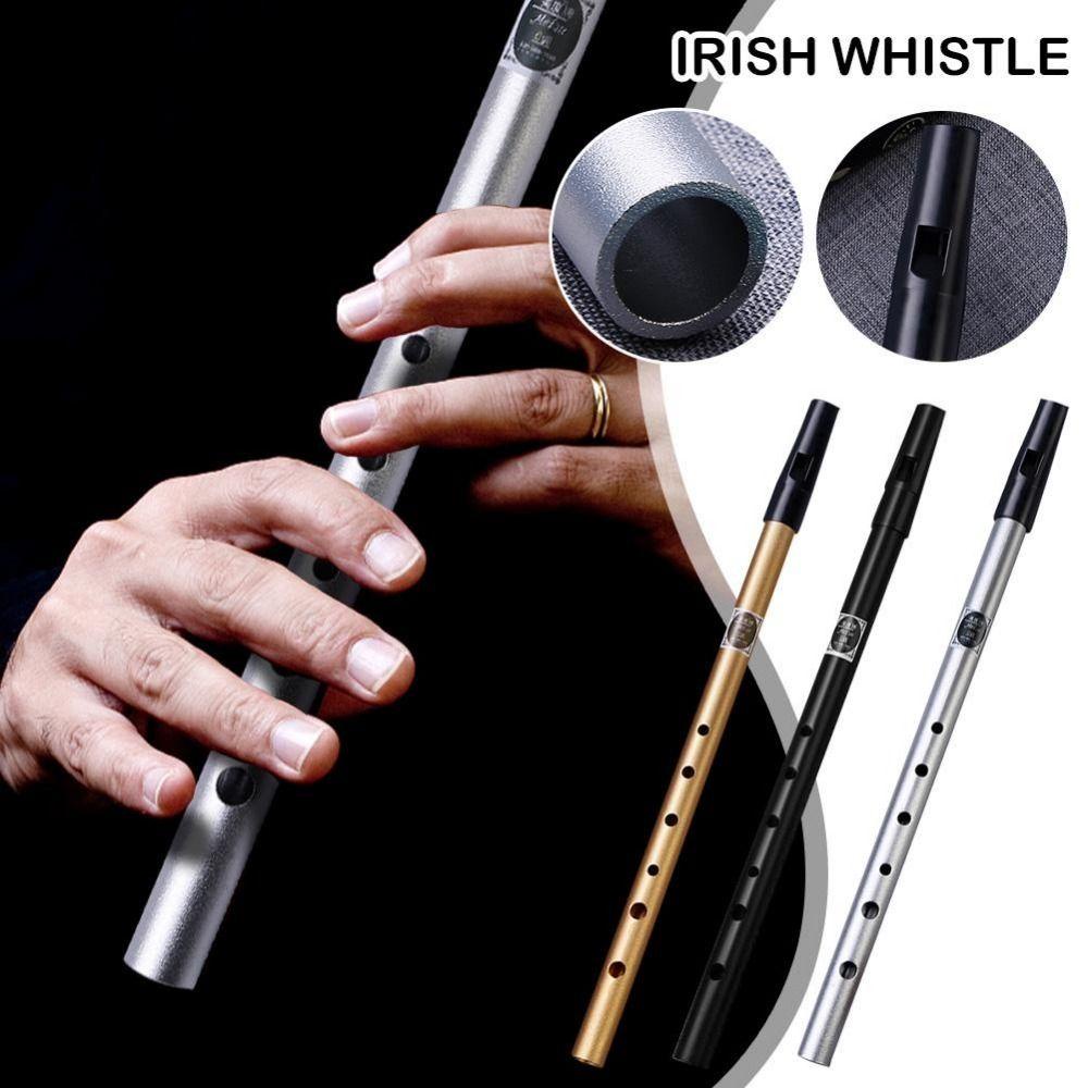 Agustina Peluit Suling Pemula Triditional Crisp Sound C/D Kunci Alat Musik Irish Whistle Tin Penny Whistle