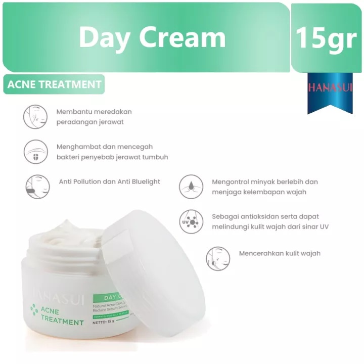 Hanasui Acne Treatment Day Cream Krim Pagi Wajah