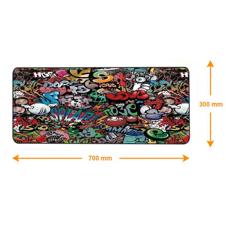 EASYIDEA Gaming Mouse Pad Street Grafitti Desk Mat - EI25