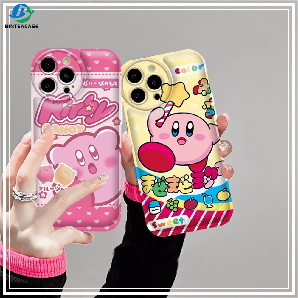 Realme 10 C15 C12 C25S C11 C20 realme5 5i 6i C3 8i C21Y C25Y Kartun Lucu Kirby Silikon Airbag Case Binteacase