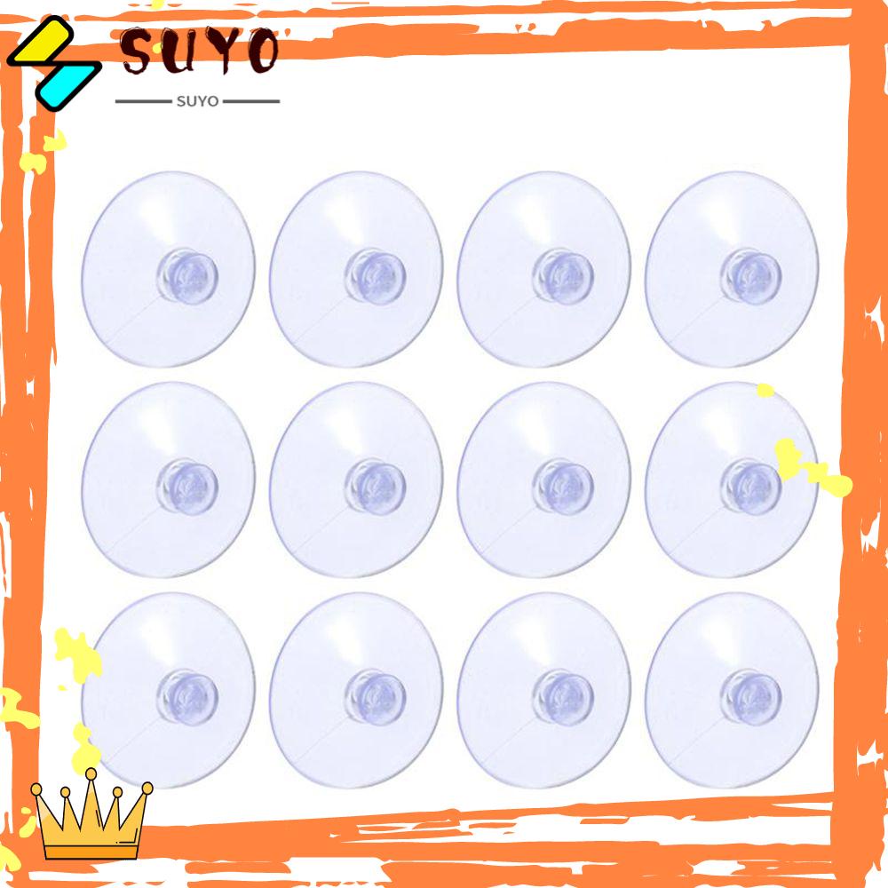 Suyo 25PCS Suction Cup Organize Storage Karet Plastik Bening