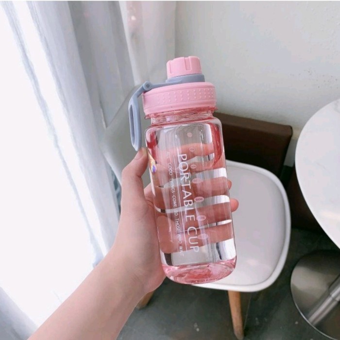 B23 Botol Minum 1000ML Tumbler Olahraga Sekolah Kantor 1Liter Portable