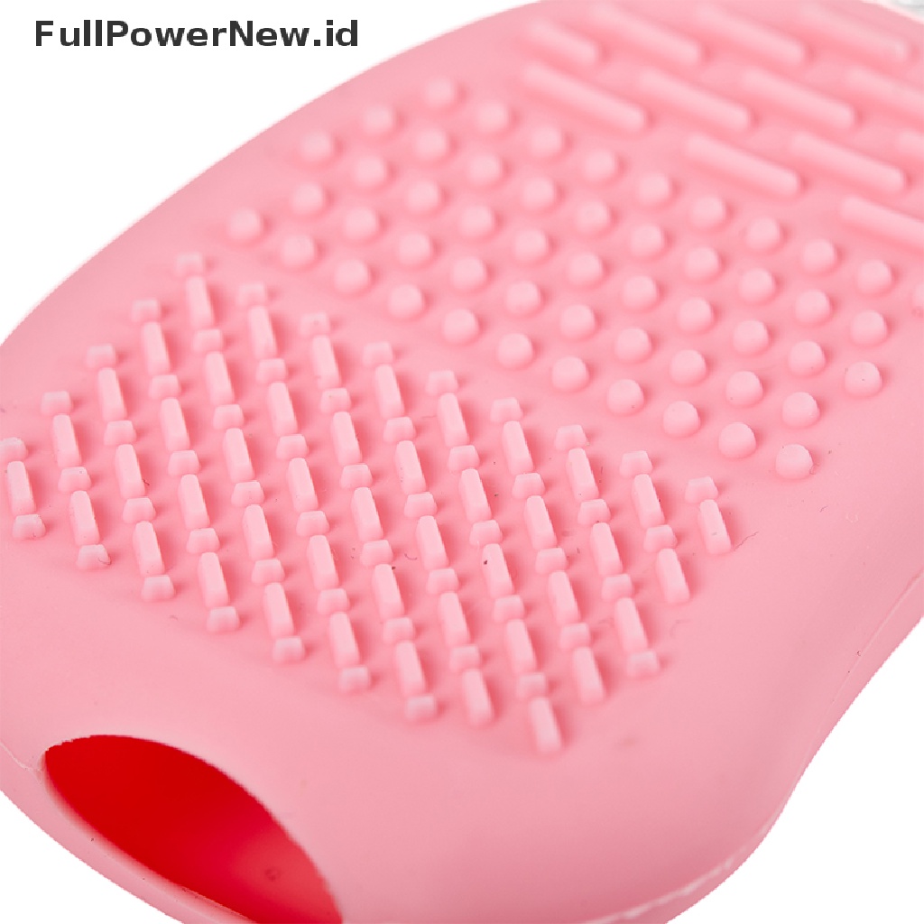 Power 1PC Silicon Makeup Brush Holder Cover Pelindung Kuas Makeup Dengan Alas Pembersih ID