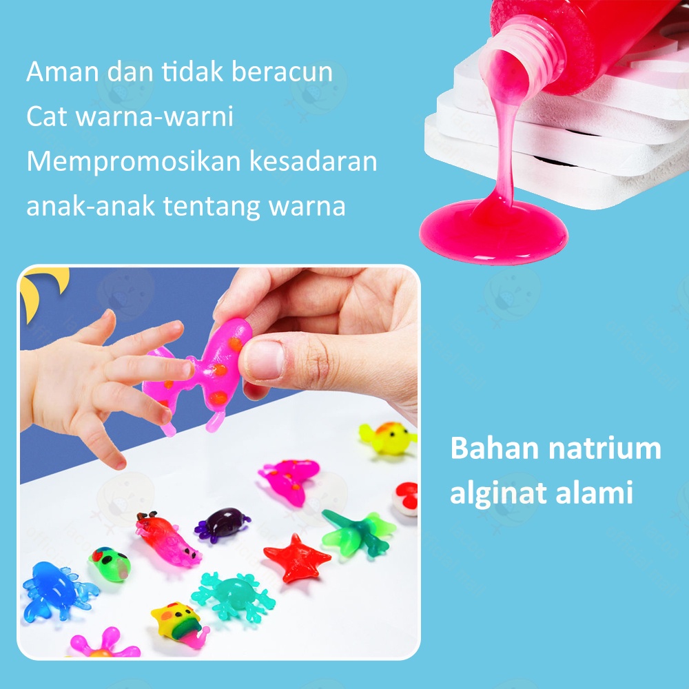 Lacoo Diy magical waterscape water jelly mainan kreatifitas anak edukasi jelly soap warna viral