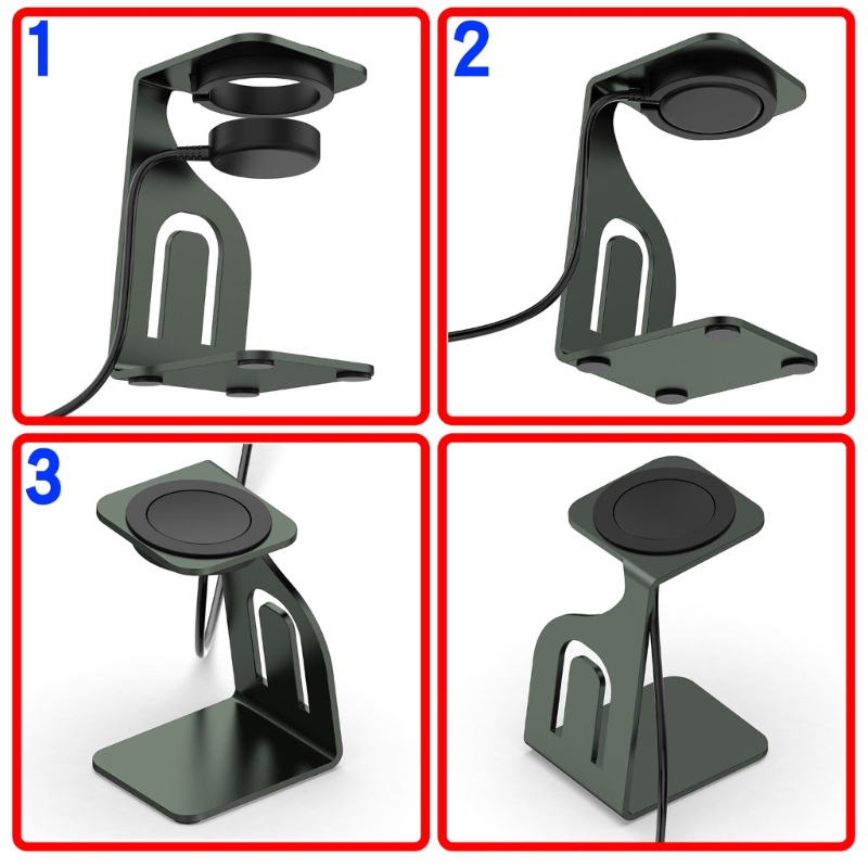 Zzz Watch Stand Base Alumunium Charger- Cradle- Bracket Dudukan Meja Untuk Jam Tangan5 5 Pro