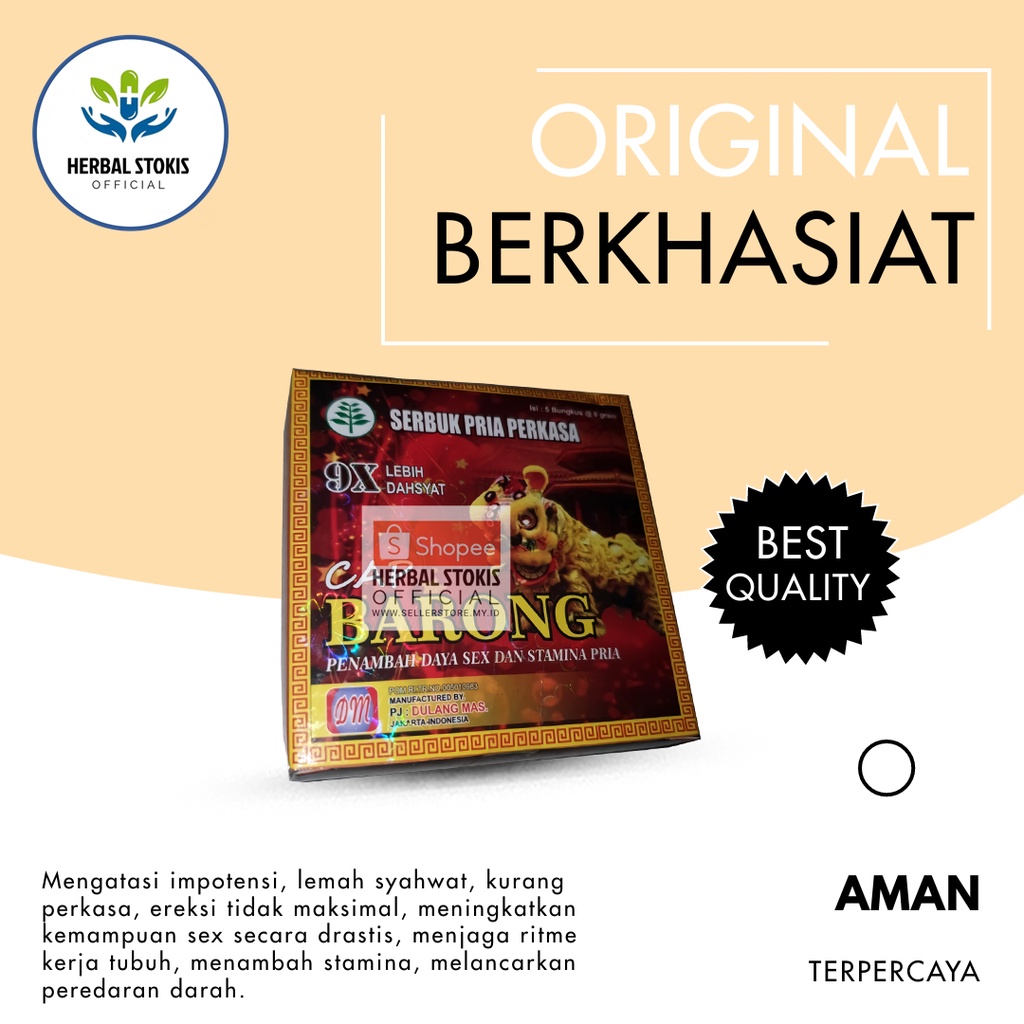 

Serbuk Jamu Herbal Cap Barong Original Jamu Kuat Pria Lebih Tahan Lama Stamina Perkasa Original Jamu Kesehatan