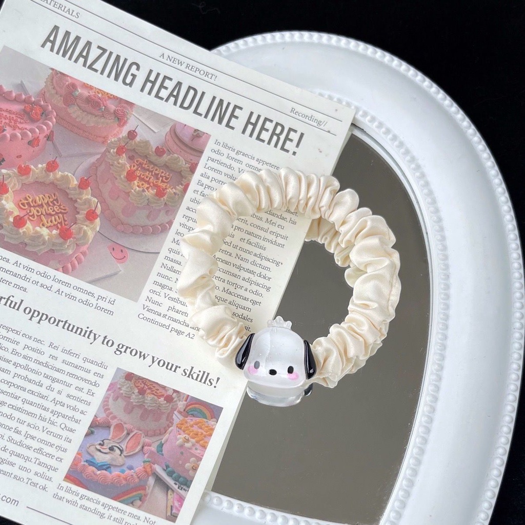 1 Pc Kunciran Karet Gelang Sanrio Kulomi Lucu [074]