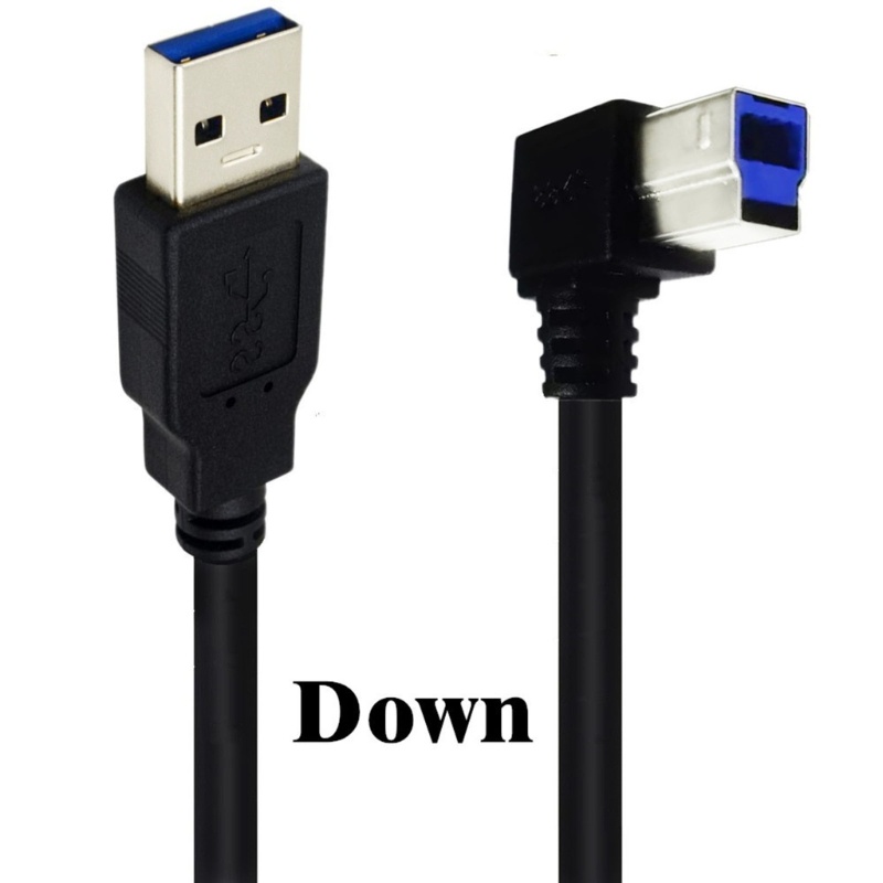 Kabel Printer btsg Elbow USB3.0 Kabel USB3.0, Kabel USB3.0 A Ke B Performa Tinggi Kabel USB3.0 A Ke B Kabel Data USB Co