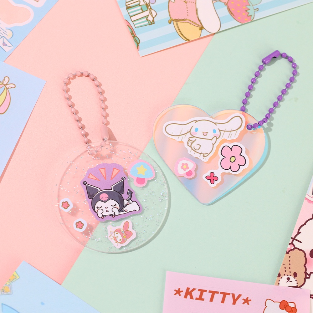 1tas Alat Tulis Siswa Sanrio Kartun Stiker Bahan Hias Stiker Diy Buku Besar Stiker Lucu Cangkir Air Pensil Case Stiker Perlengkapan Kantor Sekolah