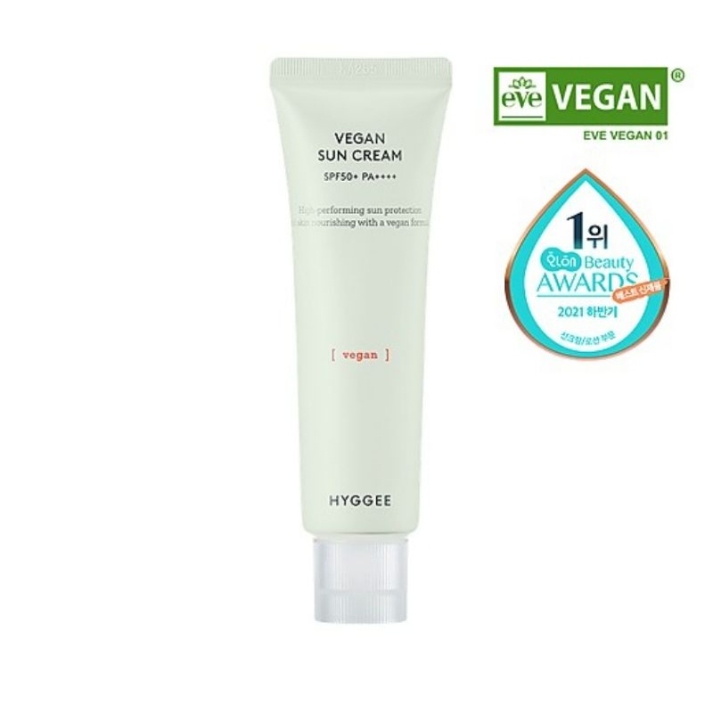 Hyggee Vegan Sun Cream SPF5+ PA++++ 50ml