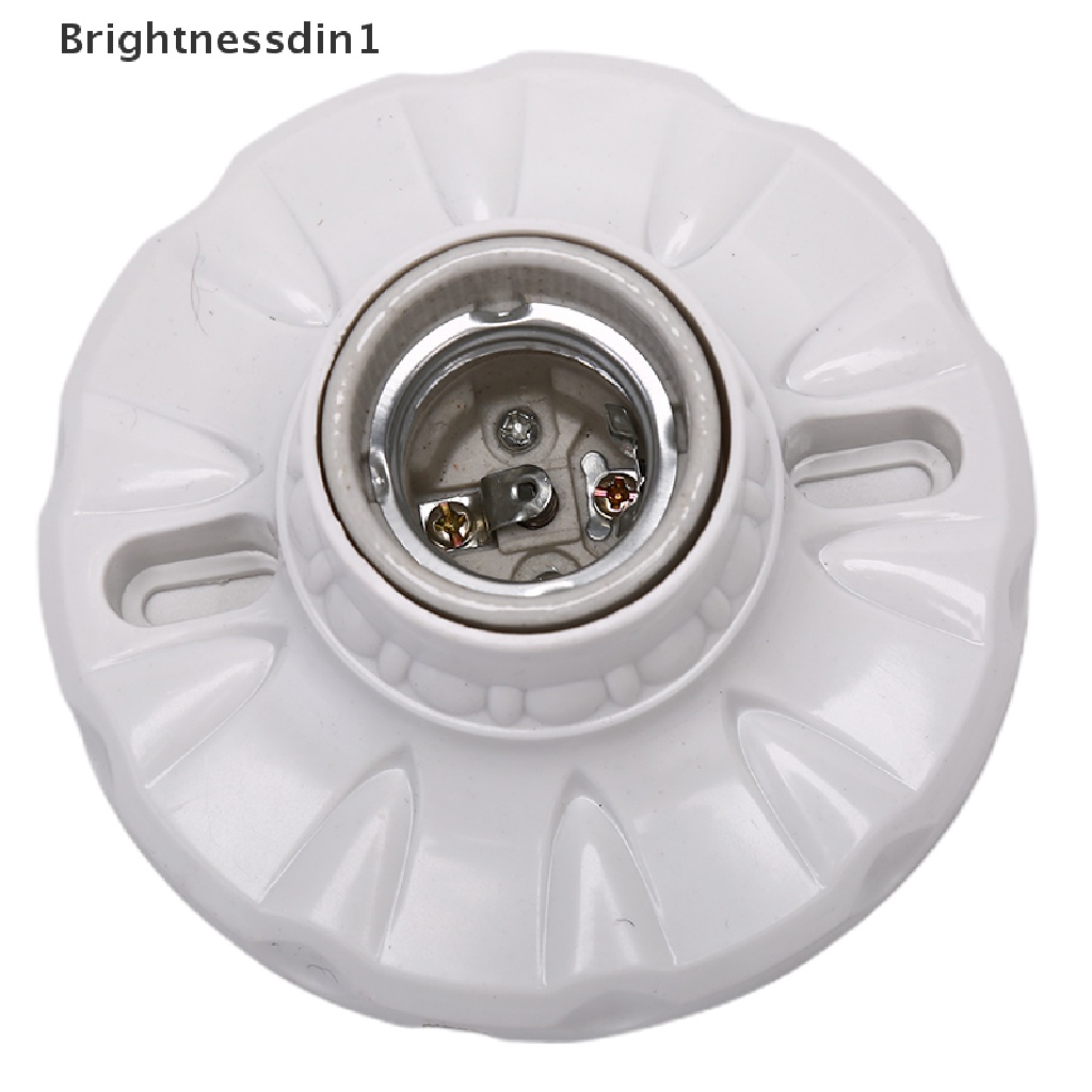 [Brightnessdin1] E27 Ceramics LED Light Bulb Holder Alas Soket Bulat Lampu Gantung Socket Base Butik