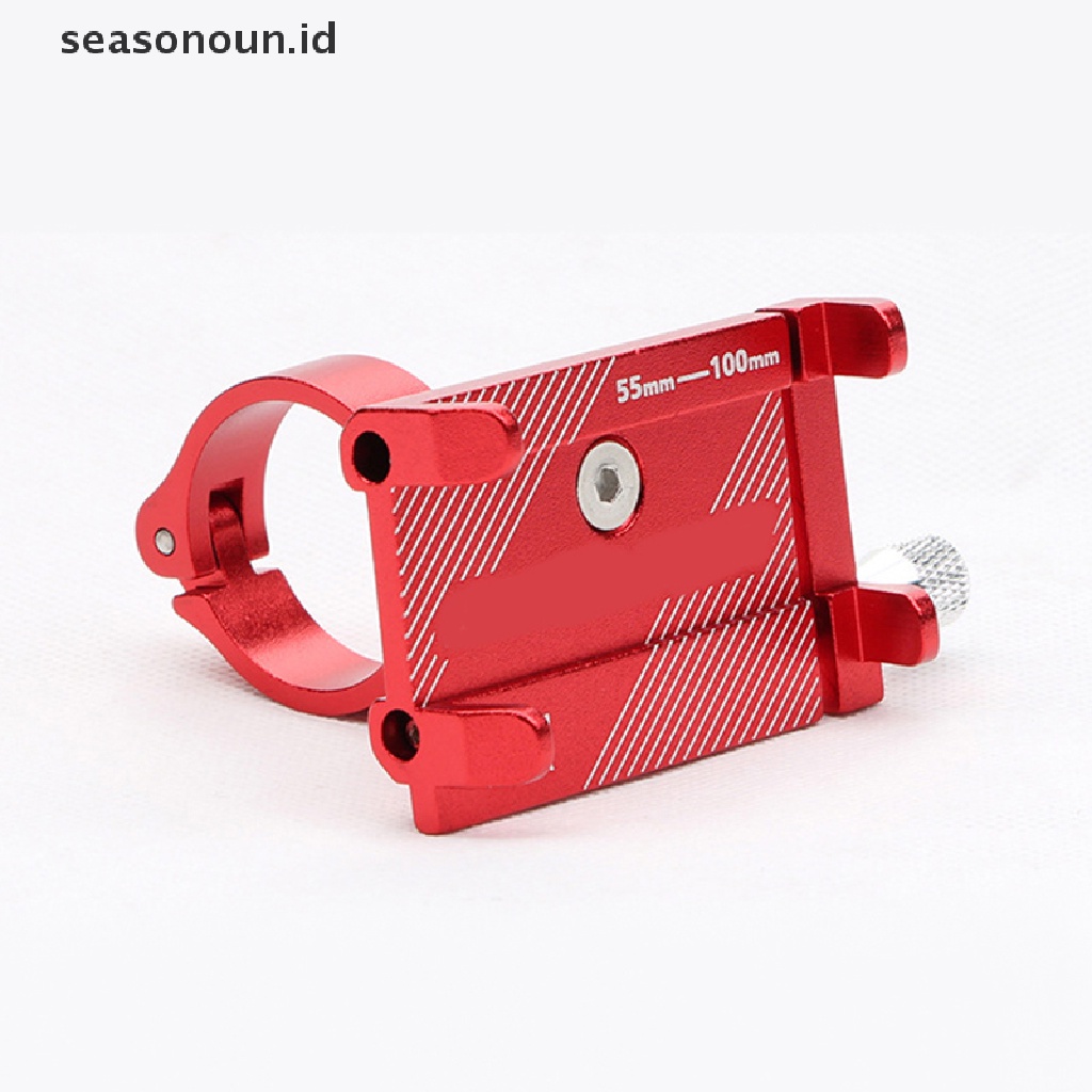 Seasonoun Penahan Ponsel Sepeda Paduan Aluminium Navigasi Universal Phone Holder.
