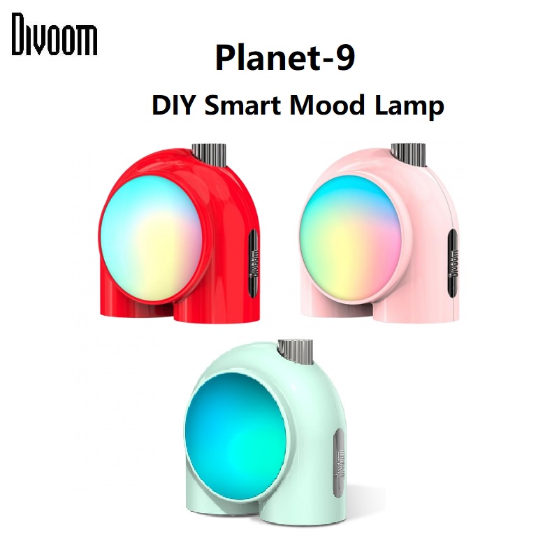 DIVOOM Planet-9 - Customizable DIY Smart Mood Lamp - 2500mAh Battery - Lampu Hias Bisa Berubah Warna - Produk Terbaru dari DIVOOM