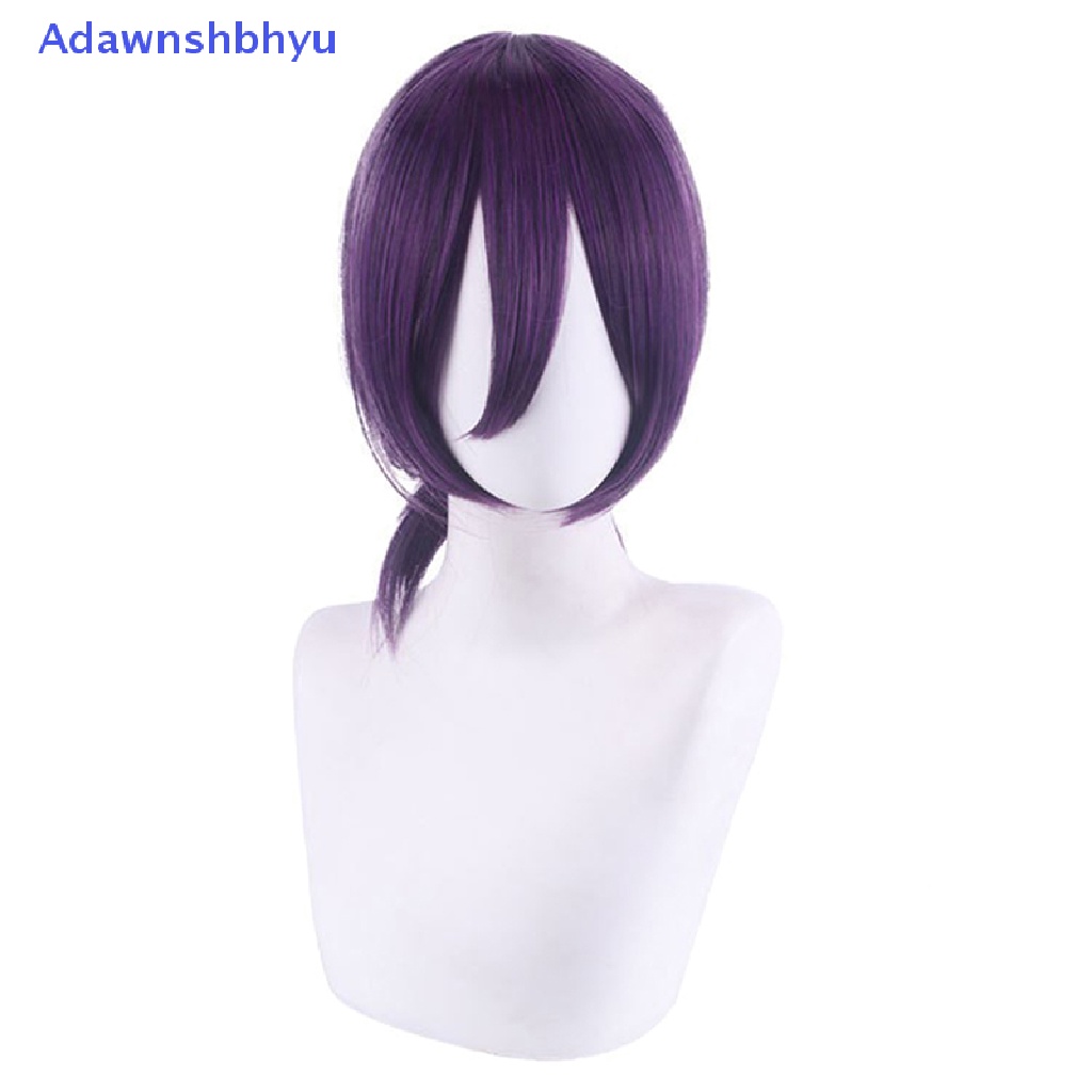 Adhyu Chain Man Reze Cosplay Wig Ungu Ponytail Rambut Sintetis Wig Cosplay Props ID