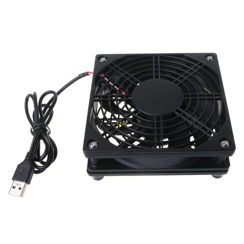 Bt Router Fan DIY PC TV Box Cooler Wireless Pendingin DC5V USB 120mm Kipas 120x35mm 12 cm Cooling Radiator