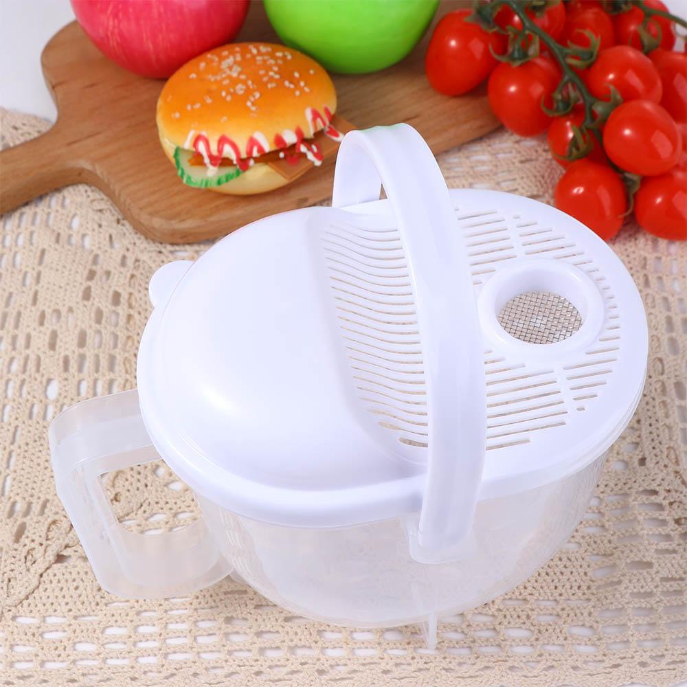 [Elegan] Rice Washer Plastic Quick Cleaning Colander with Bowl Alat Cuci Dapur Masak Saringan Perangkat Beras